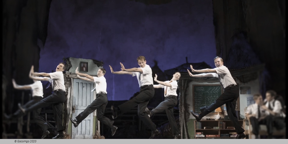 Scene 2 from the musical "The Book of Mormon" (West End production)