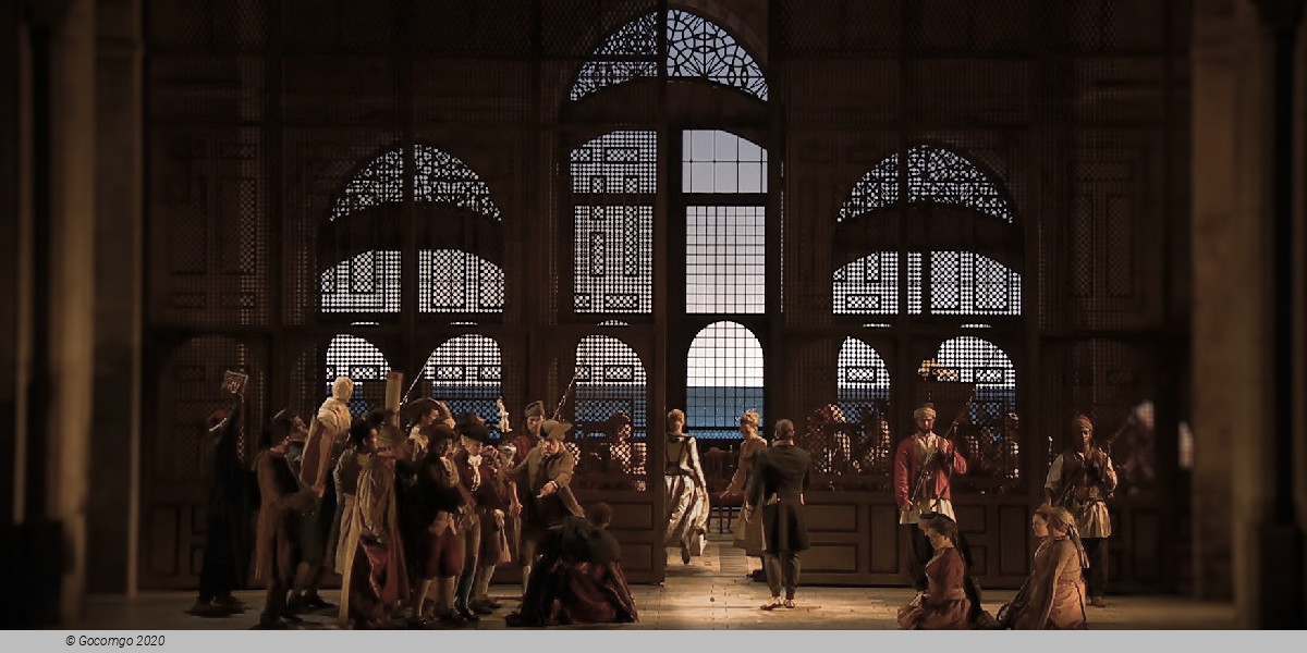 Scene 5 from the opera "Die Entführung aus dem Serail"