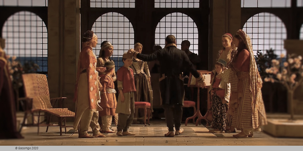 Scene 6 from the opera "Die Entführung aus dem Serail"