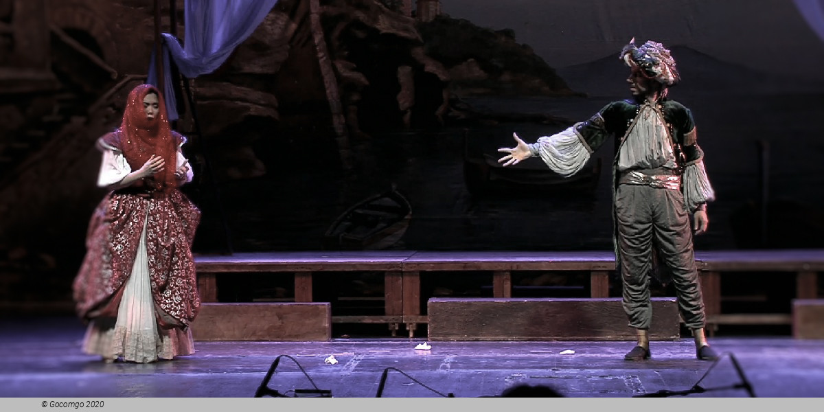 Scene 4 from the opera "Il turco in Italia"